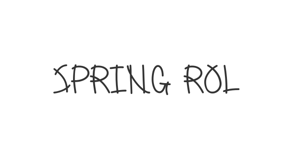Spring Rolls font thumb